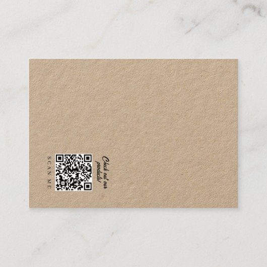 Simple Design Store Kraft Earring Display Card 名刺 (裏面)