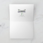 SIMPLE DRAGONFLY BLANK ALL-OCCASION CARD サンキューカード (内部)