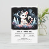 Simple Dreamy Tiger Birthday 招待状 (スタンド正面)