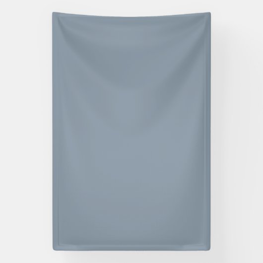 Simple dusty dove blue color 横断幕 (縦)
