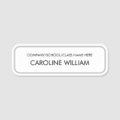 Simple Editable Custom Text 名札 (正面)