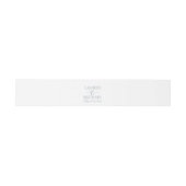 Simple Elegance Invitation Belly Band | ダスティブルー 招待状ベリーバンド (フラット)