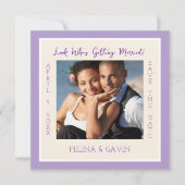 Simple Elegance! Save the Date Flat Card (正面)