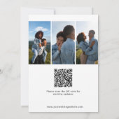 Simple Elegant 4-Photo Calligraphy QR Code (裏面)