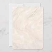 Simple Elegant Antique Pearl Pearl Bow Wedding 招待状 (裏面)