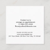 Simple Elegant Beauty Salon 割引カード (裏面)