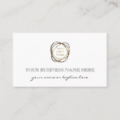 Simple Elegant Black Add Business Logo Custom   名刺 (正面)