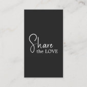 Simple Elegant Black and White Referral Card 紹介カード (正面)