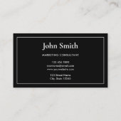 Simple Elegant Black and White with Logo 名刺 (裏面)