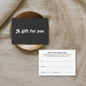 Simple Elegant Black White Gift Certificate