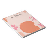 Simple Elegant Boho Teacher Notepad ノートパッド (アングル)