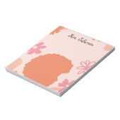 Simple Elegant Boho Teacher Notepad ノートパッド (回転)