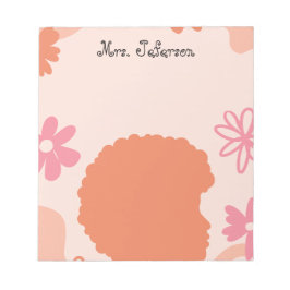 Simple Elegant Boho Teacher Notepad ノートパッド