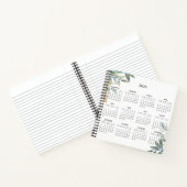 Simple Elegant Botanical 2026 Calendar |  ノートブック (内部)
