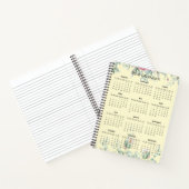 Simple Elegant Botanical 2026 Calendar |  Notebook ノートブック (内部)