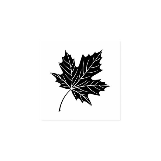 Simple Elegant Botanical Maple Leaf | Motif ラバースタンプ (インプリント)