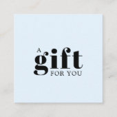 Simple Elegant Business Gift ロイヤリティカード (正面)