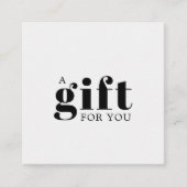  Simple Elegant Business Gift Loyalty Card ロイヤリティカード (正面)