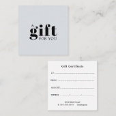 Simple Elegant Business Gift Loyalty Card ロイヤリティカード (正面/裏面)