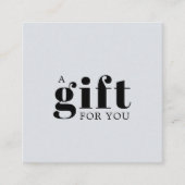  Simple Elegant Business Gift Loyalty Card ロイヤリティカード (正面)
