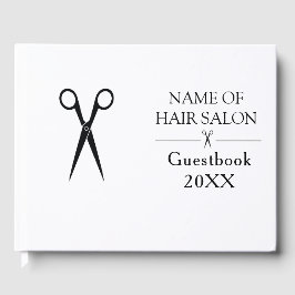 Simple elegant business light beauty salon ゲストブック