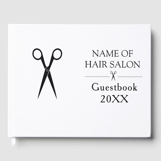 Simple elegant business light beauty salon ゲストブック (正面)