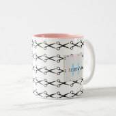 Simple elegant business light beauty salon ツートーンマグカップ (正面右)