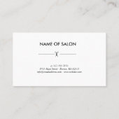 Simple elegant business light beauty salon ロイヤリティカード (裏面)