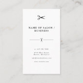 Simple elegant business light beauty salon 名刺 (裏面)