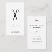 Simple elegant business light beauty salon 名刺 (正面/裏面)