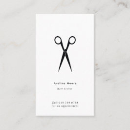 Simple elegant business light beauty salon 名刺