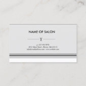Simple elegant business light beauty salon 紹介カード (裏面)