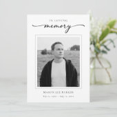 Simple Elegant Christian Funeral Memorial Photo プログラム (スタンド正面)