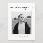 Simple Elegant Christian Funeral Memorial Photo プログラム (正面)