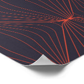 Simple, elegant Christmas inspired graphic pattern ポスター (角)