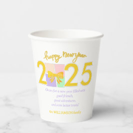 Simple Elegant Christmas New Year Gift Box Bow 紙コップ