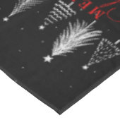 Simple Elegant Christmas Pine Tree | Black テーブルクロス (アングル)