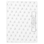 Simple Elegant Company Logo Trade Show Branded テーブルクロス (正面)