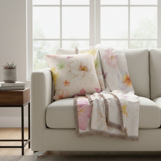 Simple Elegant Contour Map Lines Throw Pillow クッション