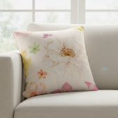 Simple Elegant Contour Map Lines Throw Pillow クッション