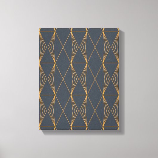 Simple, elegant, cool, trendy line graphic pattern キャンバスプリント (正面)