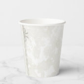 Simple Elegant Custom Name Bridal Shower 紙コップ (裏面)