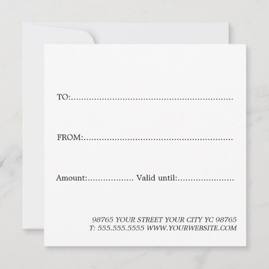 Simple Elegant Dark Grey Faux Gold Heart Beauty (裏面)