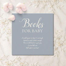 Simple Elegant Dusty Blue Books for Baby