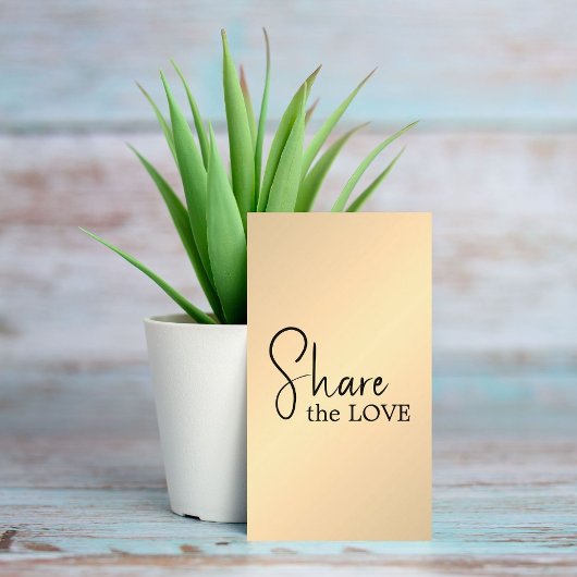 Simple Elegant Faux Gold Black Salon 紹介カード