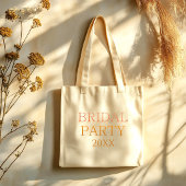 Simple Elegant Favor Bag for Bride Tribe トートバッグ