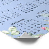 Simple Elegant Floral Botanical 2026 Calendar |  ポスター (角)