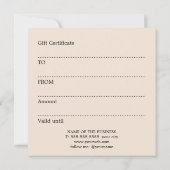 Simple Elegant Golden Yellow Beige Festive (裏面)