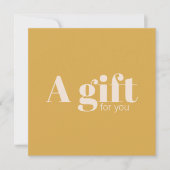 Simple Elegant Golden Yellow Beige Festive (正面)