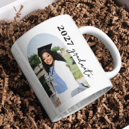Simple Elegant Graduate Photo Mug コーヒーマグカップ